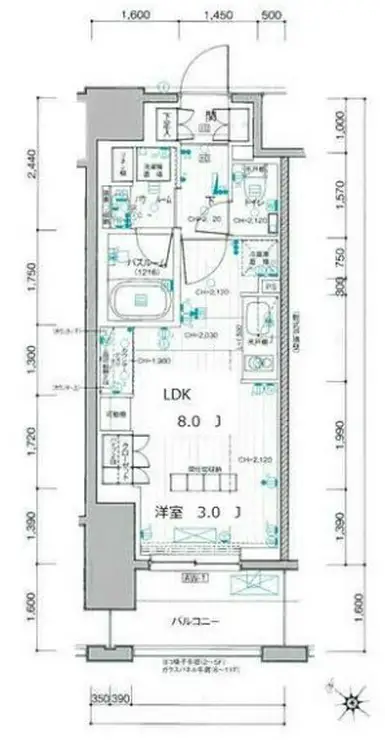 デュオステージ横濱桜木町 11階階 間取り