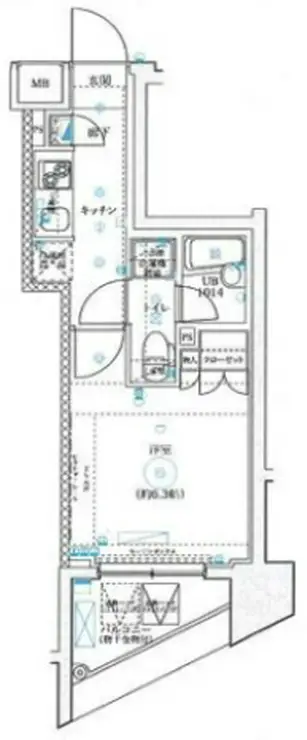 スパシエ川崎ウエスト 8階階 間取り