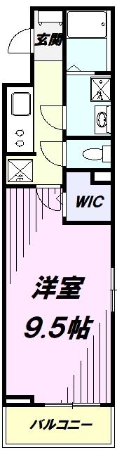 サラスバティII(1K/3階)の間取り写真