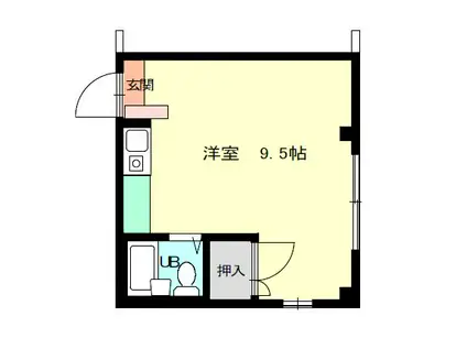 KHドーム(ワンルーム/3階)の間取り写真