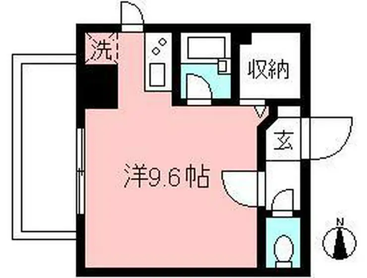 シャトーコア 7階階 間取り