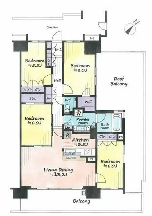 スターコート豊洲 15階階 間取り
