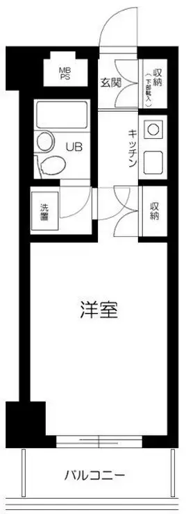 ライオンズマンション新宿東公園 5階階 間取り