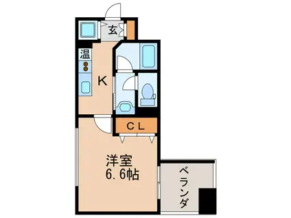 東桜コート(1K/7階)の間取り写真