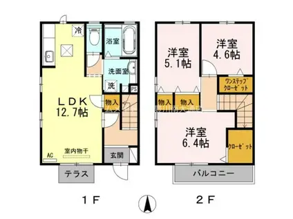 カーサ ビアンコIII(3LDK/1階)の間取り写真