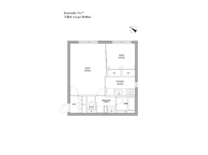 SIERRA GARDENS デザイナーズ世田谷・安心快適設計(1LDK/1階)の間取り写真