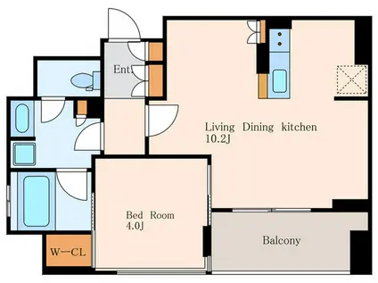 GRAN CIEL 南青山(1LDK/3階)の間取り写真