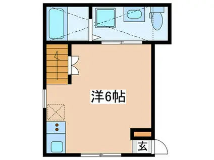 アークファースト町田(ワンルーム/1階)の間取り写真