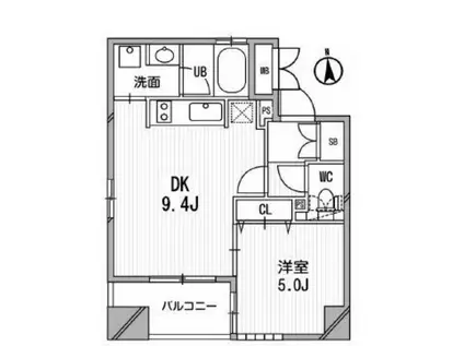 クリオ三田ラ・モード(1DK/7階)の間取り写真