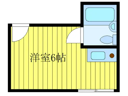 アップハウス十条(ワンルーム/1階)の間取り写真