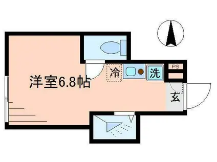 マイ ショコラ(ワンルーム/1階)の間取り写真