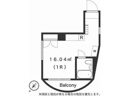 ブランシェ高円寺(ワンルーム/3階)の間取り写真