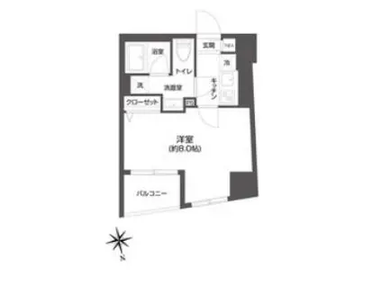 GRAN PASEO市谷甲良町 グランパセオ市谷甲良町(1K/3階)の間取り写真