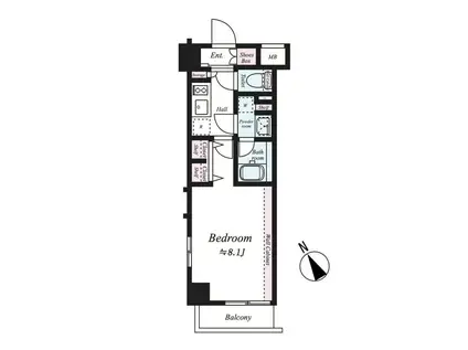 BRIZZ練馬ノース(1K/5階)の間取り写真