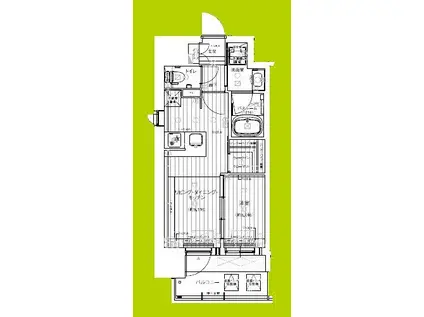 レオンヴァリエ長堀通(1LDK/10階)の間取り写真