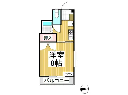 ペルソナツインビル(1K/3階)の間取り写真