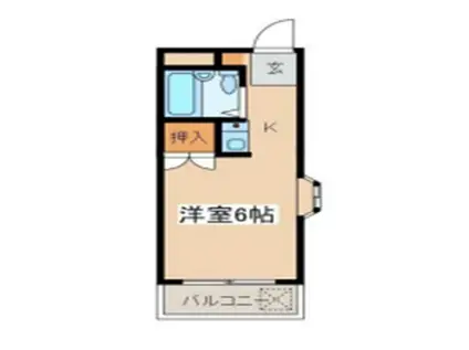 センチュリー府中本町(ワンルーム/2階)の間取り写真