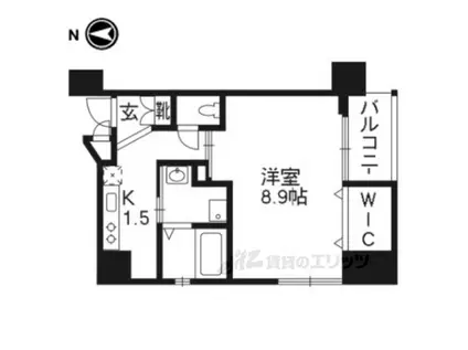 べラジオ西陣聚楽701(1K/7階)の間取り写真
