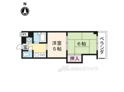 ラセットアベニュー(2K/3階)の間取り写真