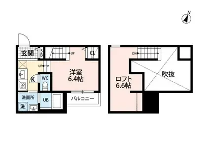 AFFITTO熊本駅前(ワンルーム/1階)の間取り写真