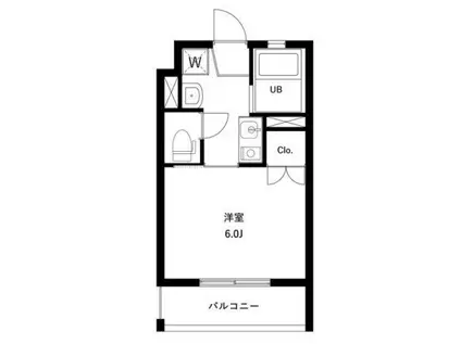 エスグランデ西新宿(1K/4階)の間取り写真