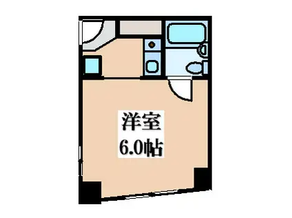 グローバル八戸ノ里II(1K/2階)の間取り写真