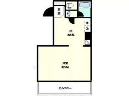 ランブリング西荻北(1DK/1階)の間取り写真