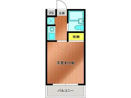 ローズガーデンA50番館(1K/1階)の間取り写真