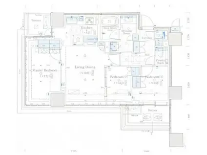 クラッシィタワー新宿御苑(3LDK/24階)の間取り写真