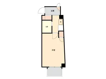 ワーベ寿々(1K/4階)の間取り写真