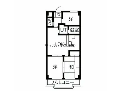プレオール鳳(3LDK/2階)の間取り写真