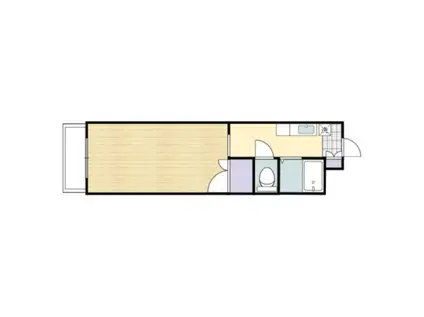 エクセル片山(1K/1階)の間取り写真