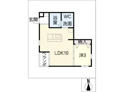 翔MINOKAMO(1LDK/3階)の間取り写真