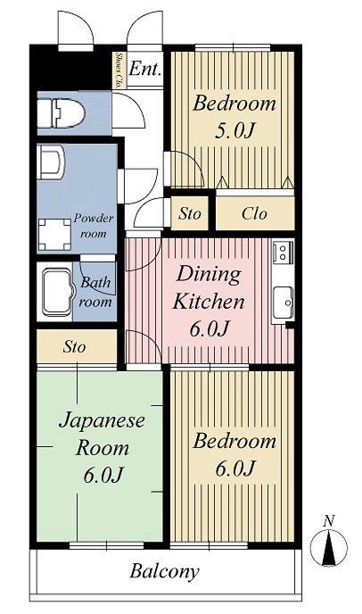 五恵夢マンションIII(3DK/3階)の間取り写真