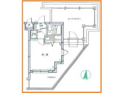 クリオ藤が丘壱番館(1K/3階)の間取り写真
