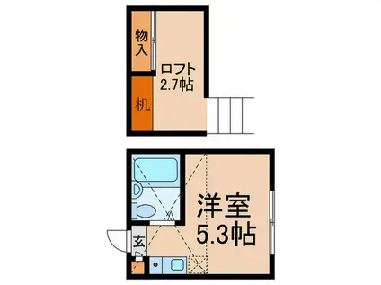 MY PLAN若宮(ワンルーム/1階)の間取り写真