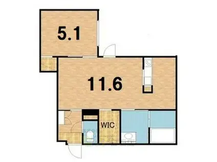 G GRANZ(1LDK/4階)の間取り写真