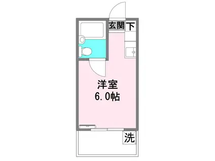 エステート第一扶桑(ワンルーム/2階)の間取り写真