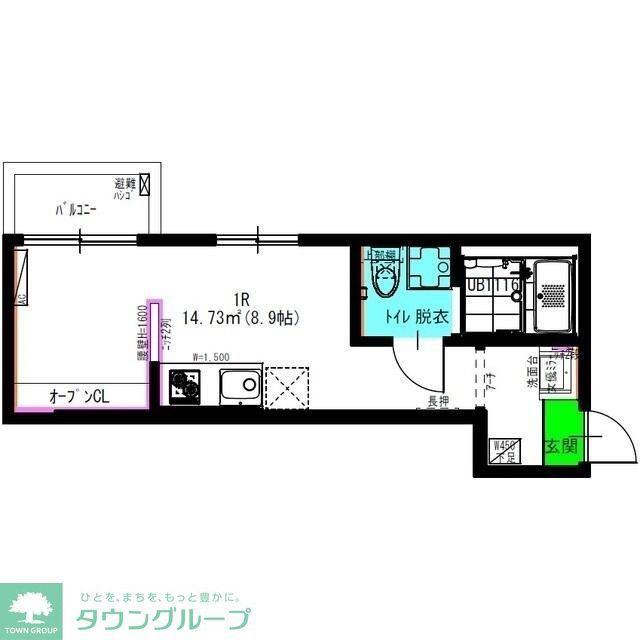 RADIANCE七里(ワンルーム/3階)の間取り写真