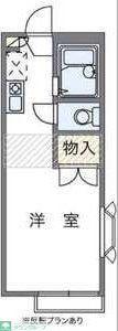 パークサイド春里(ワンルーム/1階)の間取り写真
