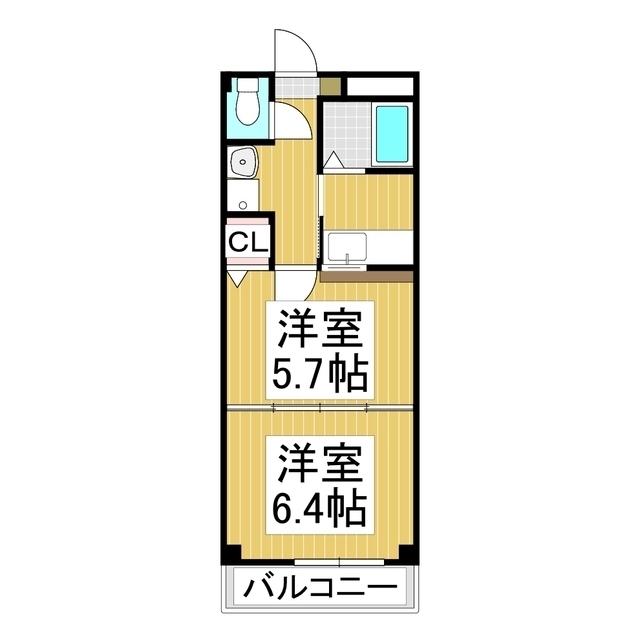 アトラスプラウド(2K/1階)の間取り写真