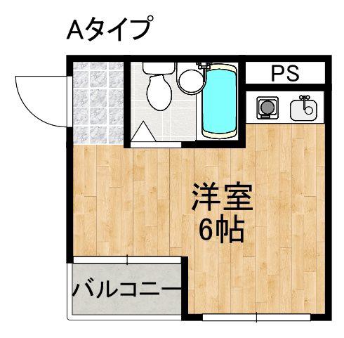 フェリシティ堺東(ワンルーム/3階)の間取り写真