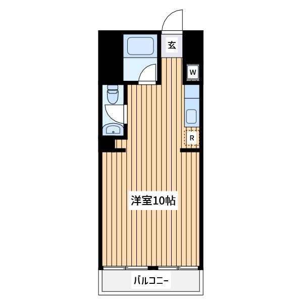 レジティ八王子(1DK/5階)の間取り写真