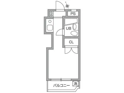 ハイム中原PART1(ワンルーム/1階)の間取り写真