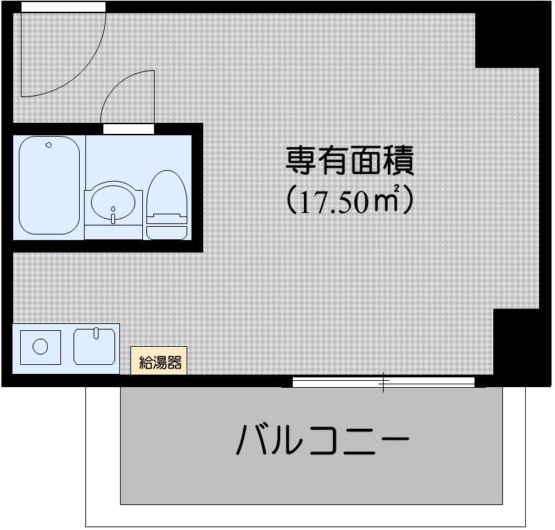 八丁堀東豊エステート(ワンルーム/2階)の間取り写真
