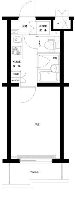 ルーブル蒲田本町(1K/5階)の間取り写真