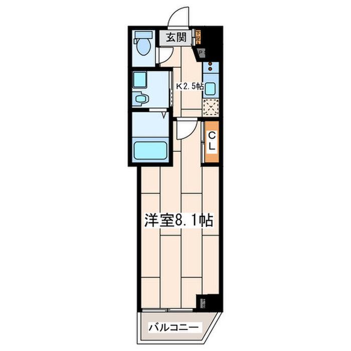 メゾン青空東戸塚(1K/3階)の間取り写真