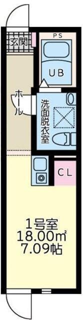 RDワン(ワンルーム/3階)の間取り写真