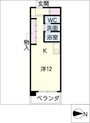 Nビレッジ(ワンルーム/3階)の間取り写真