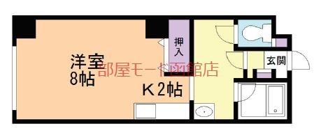 アールズコート港(1K/3階)の間取り写真